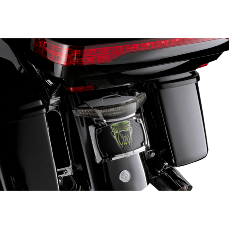 CIRO LLC TAILIGHT/LICENSE PLATE MOUNT SMOKE LENS CHROME (40453) - DRIVEN Canada's Powersports 40453