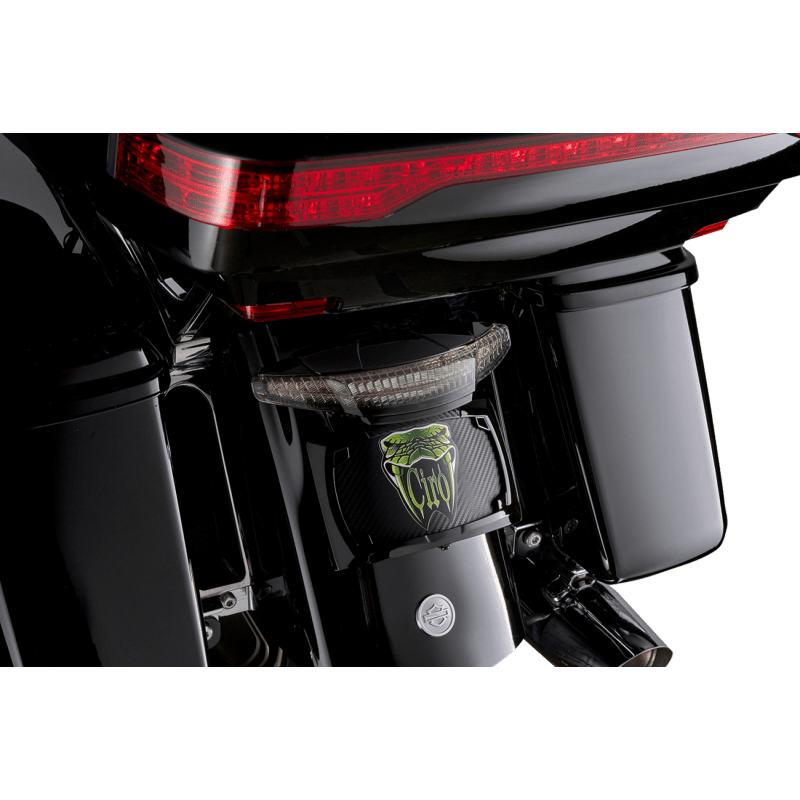 CIRO LLC TAILIGHT/LICENSE PLATE MOUNT SMOKE LENS - DRIVEN Canada's Powersports 40454