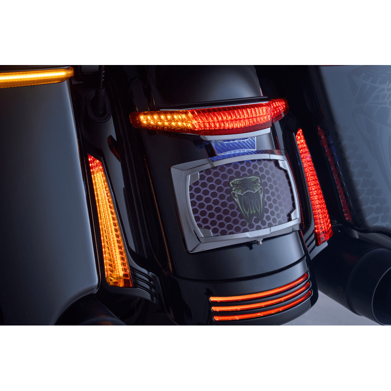 CIRO LLC TAILLIGHT/LICENSE PLATE HOLDER LENS CHROME - DRIVEN Canada's Powersports 40373