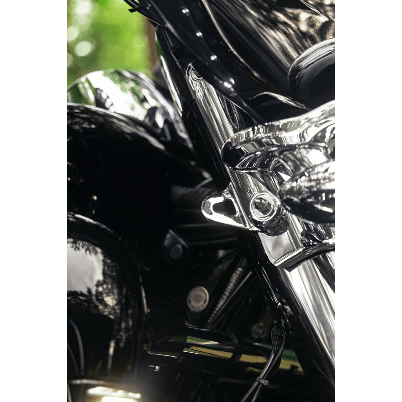 CIRO LLC TIE DOWN BRACKETS FOR BATWING FAIRINGS, CHROME (66000) - DRIVEN Canada's Powersports 66000