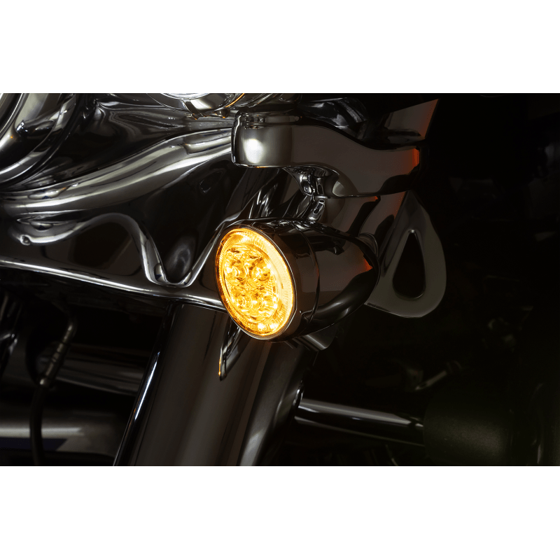 CIRO LLC TURN SIGNAL INSERT FRONT CHROME/CLEAR (45403) - DRIVEN Canada's Powersports 45403