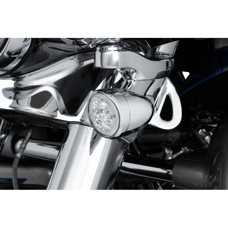 CIRO LLC TURN SIGNAL INSERT FRONT CHROME/CLEAR (45403) - DRIVEN Canada's Powersports 45403