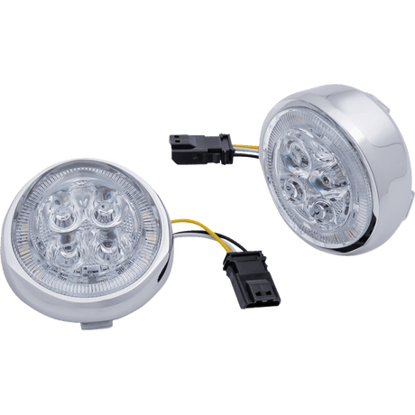 CIRO LLC TURN SIGNAL INSERT FRONT CHROME/CLEAR (45403) - DRIVEN Canada's Powersports 45403