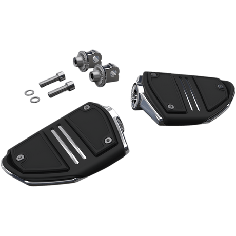 CIRO LLC TWIN RAIL FOOTPEG WITH MOUNT CHROME (61405) - DRIVEN Canada's Powersports 61405