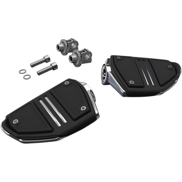 CIRO LLC TWIN RAIL FOOTPEG WITH MOUNT CHROME (61405) - DRIVEN Canada's Powersports 61405