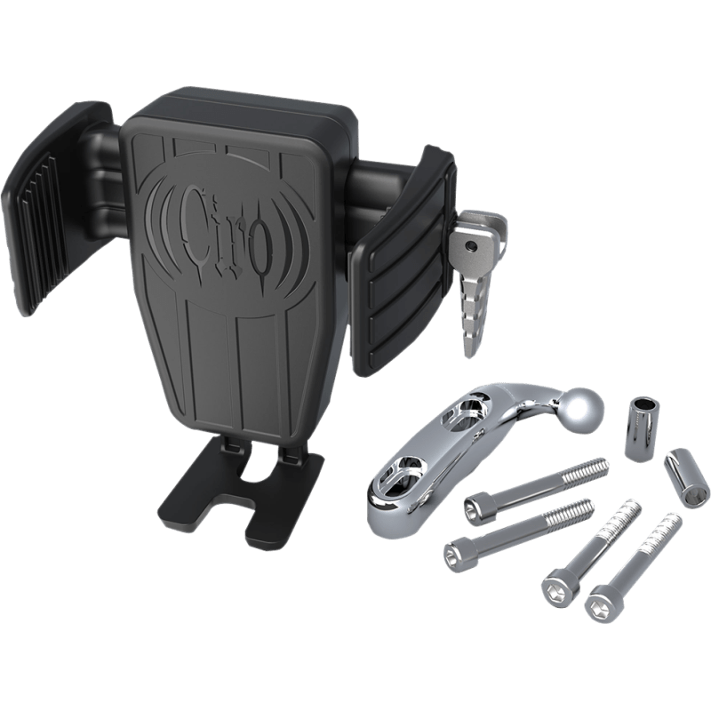 CIRO LLC WIRELESS CHARGE PHONE HOLDLER PERCH MOUNT CHROME (52310) - DRIVEN Canada's Powersports 52310