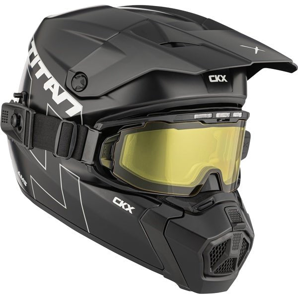 CKX AMS TITAN HELMET DL SOLID BK MAT - DRIVEN Canada's Powersports 779422386923518150
