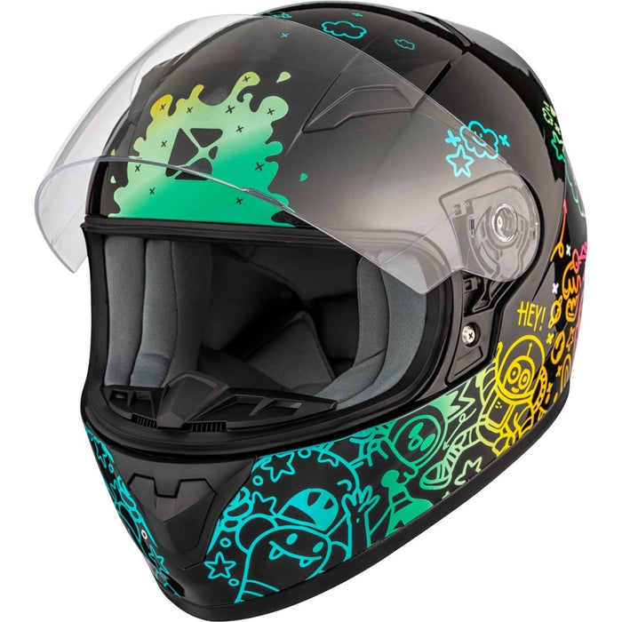 CKX RR519Y CHILD FULL-FACE HELMET, SUMMER DOODLE - SUMMER - Driven Powersports Inc.9999999995514842