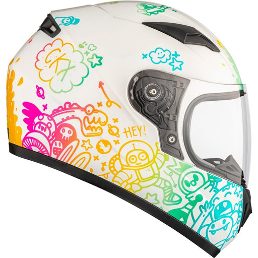 CKX RR519Y CHILD FULL-FACE HELMET, SUMMER DOODLE - SUMMER - Driven Powersports Inc.9999999995514862