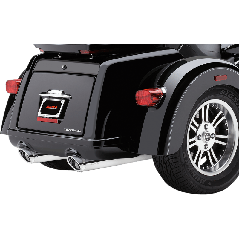 COBRA 09 - 16 TRI - GLIDE MUFFLERS CHROME*2 (6301) - DRIVEN Canada's Powersports 6301