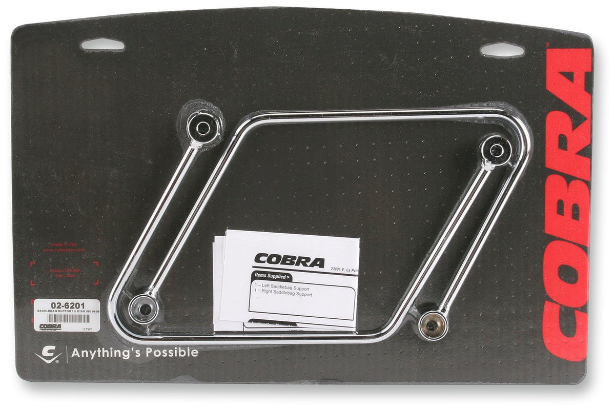 COBRA 98 - 16 XVS650 V - STAR S/BAG SUPPORTS (02 - 6201) - DRIVEN Canada's Powersports 02 - 6201