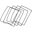 COMETIC 84 - 91 LOWER ROCKER COVER GASKET RBR (5) (C9281) - DRIVEN Canada's Powersports C9281