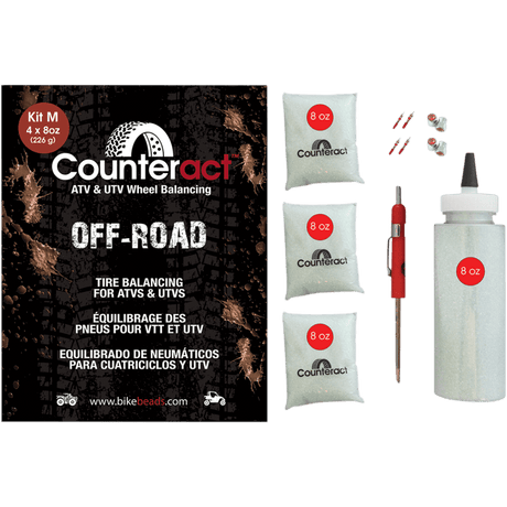 COUNTERACT INTERNAL TIRE BALANCING BEADS ATV/UTV 4X 8OZ (KIT M) - DRIVEN Canada's Powersports 18728800065KIT M