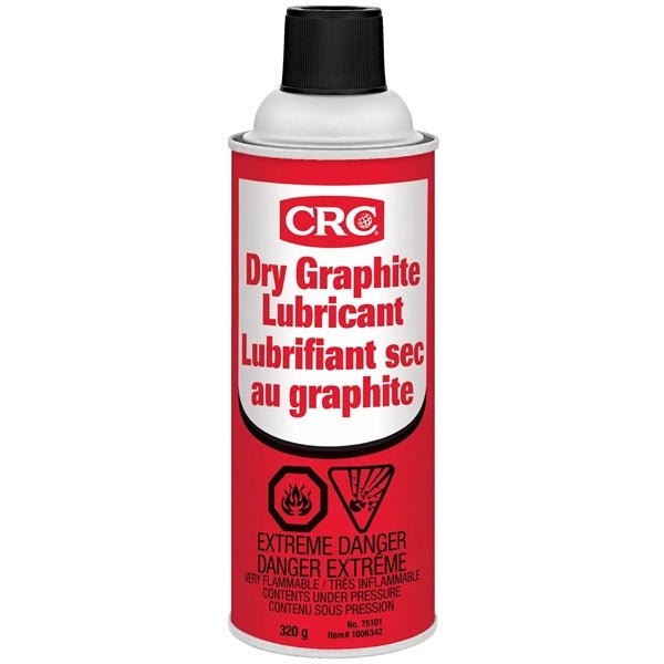 CRC LUBRICANT DRY GRAPHITE 320G (75101) - DRIVEN Canada's Powersports 07825475101675101