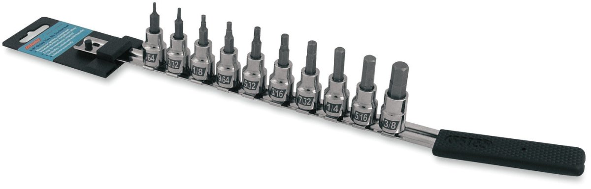 CRUZTOOLS 10 PIECE HEX BIT SET INCH (IN38HBS) - DRIVEN Canada's Powersports IN38HBS
