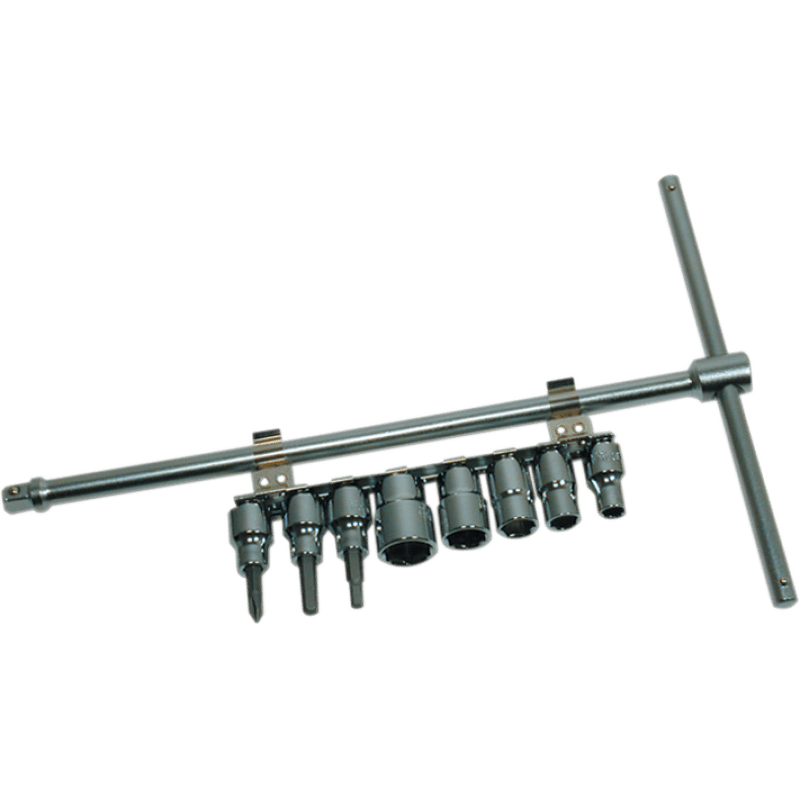 CRUZTOOLS SLIDING T - DRIVER W/8 PC SOCKET (TSDS38) - DRIVEN Canada's Powersports 860001374513TSDS38