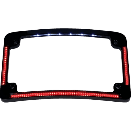 CUSTOM DYNAMICS FRAME LIC W/RED LED - DRIVEN Canada's Powersports TF08 - B
