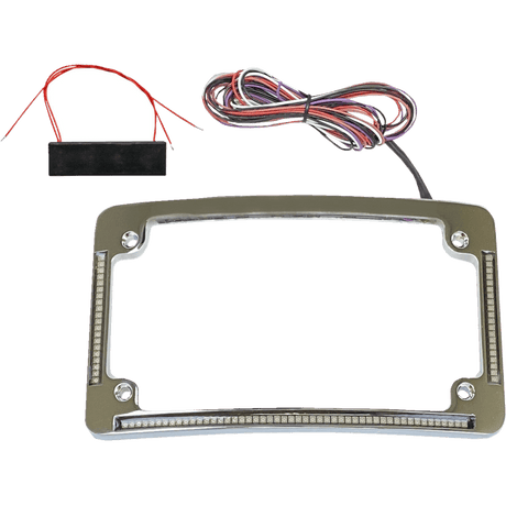CUSTOM DYNAMICS FRAME LIC W/RED LED - DRIVEN Canada's Powersports TF08 - C
