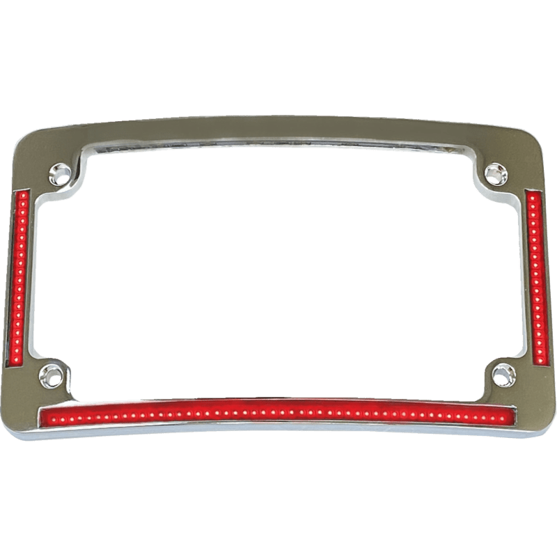 CUSTOM DYNAMICS FRAME LIC W/RED LED - DRIVEN Canada's Powersports TF08 - C