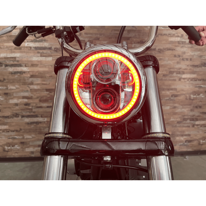 CUSTOM DYNAMICS HEADLIGHT PG 5.75"HALO C (PG - 575 - C) - DRIVEN Canada's Powersports PG - 575 - C