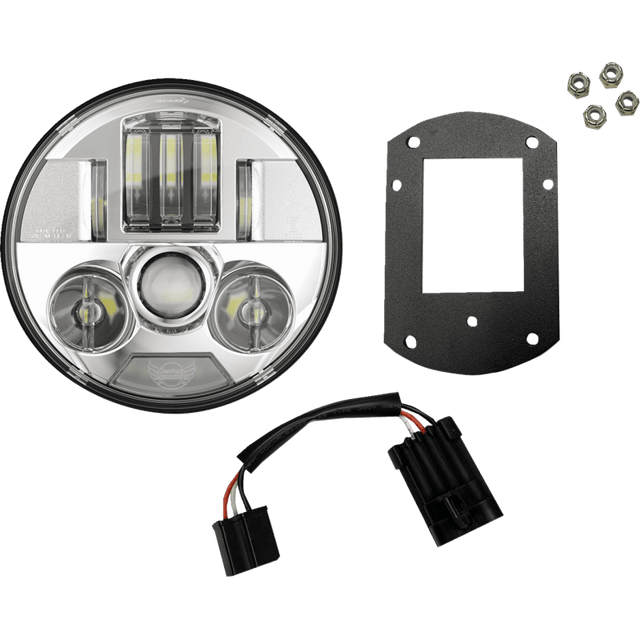 CUSTOM DYNAMICS HEADLIGHT PROBEAM LOW RIDER CHROME 5.75" - DRIVEN Canada's Powersports PB - LRST - C