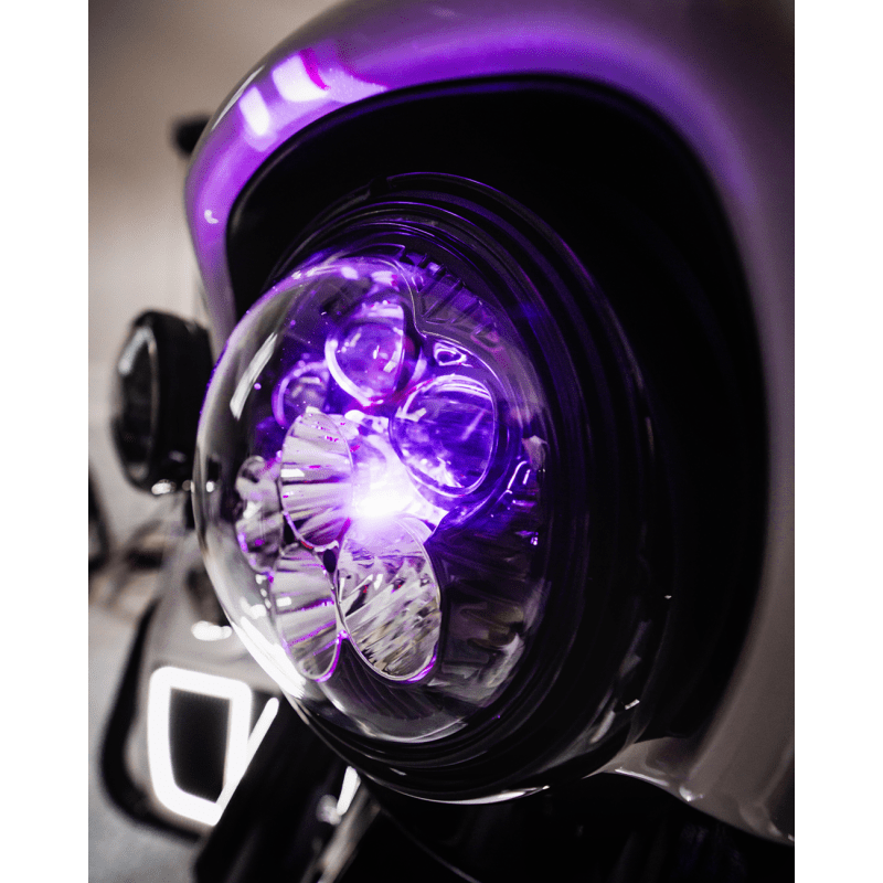 CUSTOM DYNAMICS HEADLIGHT SHARK DEAMON 7" LED COLOR CHANGING (SD2 - 7 - 14) - DRIVEN Canada's Powersports SD2 - 7 - 14