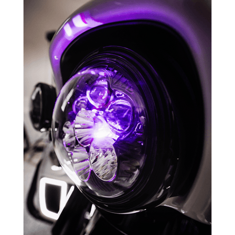 CUSTOM DYNAMICS HEADLIGHT SHARK DEAMON 7" LED COLOR CHANGING (SD2 - 7 - 14) - DRIVEN Canada's Powersports SD2 - 7 - 14