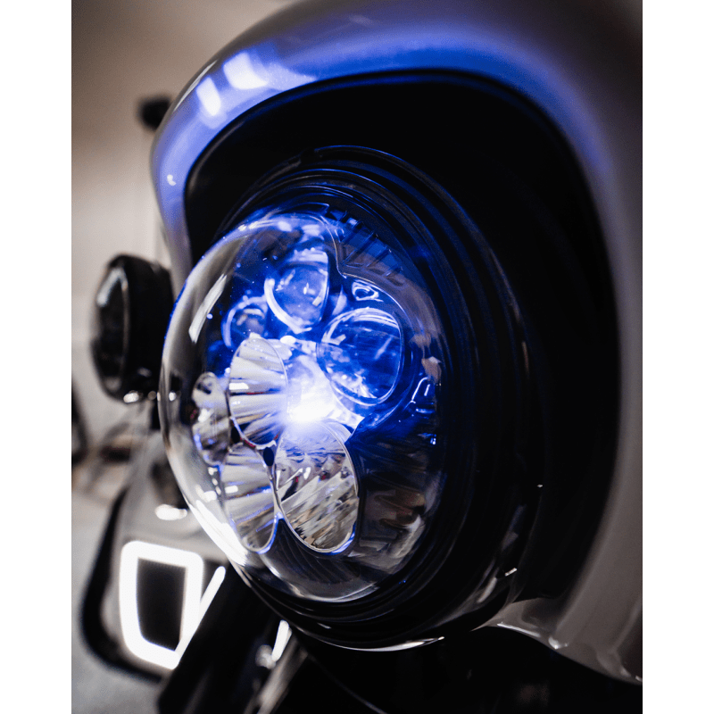 CUSTOM DYNAMICS HEADLIGHT SHARK DEAMON 7" LED COLOR CHANGING (SD2 - 7 - 14) - DRIVEN Canada's Powersports SD2 - 7 - 14