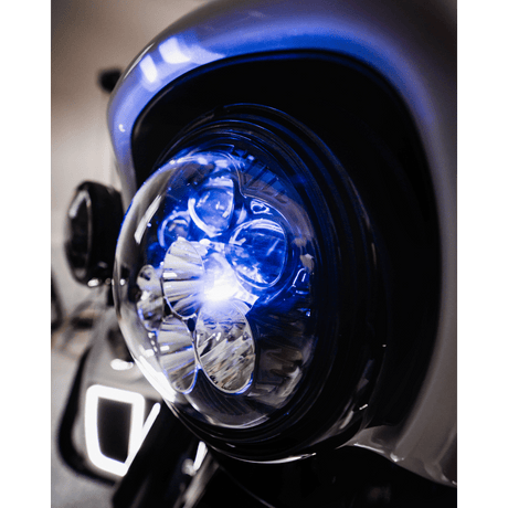 CUSTOM DYNAMICS HEADLIGHT SHARK DEAMON 7" LED COLOR CHANGING (SD2 - 7 - 14) - DRIVEN Canada's Powersports SD2 - 7 - 14