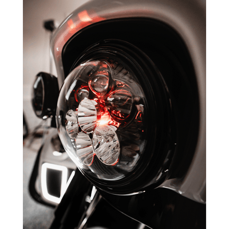 CUSTOM DYNAMICS HEADLIGHT SHARK DEAMON 7" LED COLOR CHANGING (SD2 - 7 - 14) - DRIVEN Canada's Powersports SD2 - 7 - 14