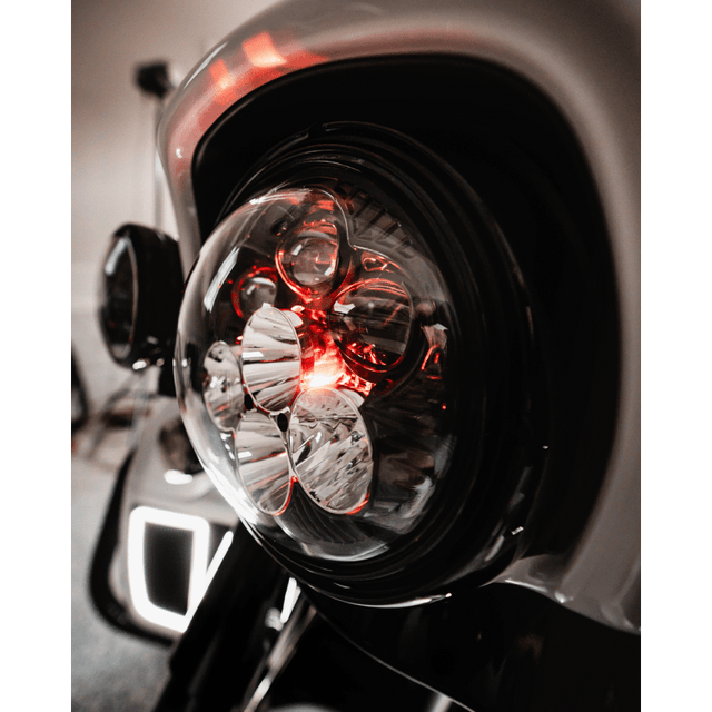 CUSTOM DYNAMICS HEADLIGHT SHARK DEAMON 7" LED COLOR CHANGING (SD2 - 7 - 14) - DRIVEN Canada's Powersports SD2 - 7 - 14