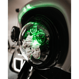 CUSTOM DYNAMICS HEADLIGHT SHARK DEAMON 7" LED COLOR CHANGING (SD2 - 7 - 14) - DRIVEN Canada's Powersports SD2 - 7 - 14