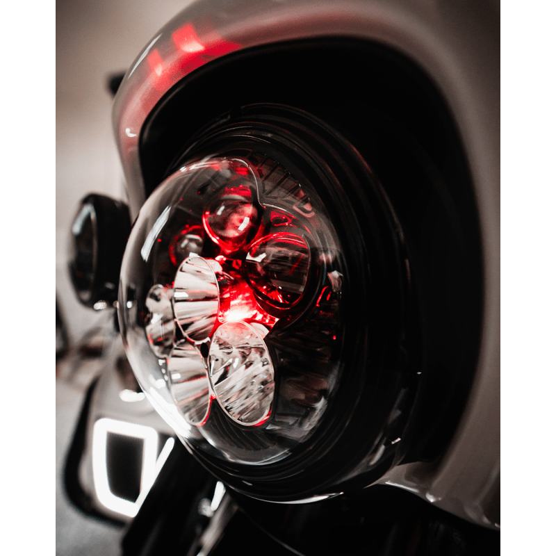 CUSTOM DYNAMICS HEADLIGHT SHARK DEAMON 7" LED COLOR CHANGING (SD2 - 7 - 14) - DRIVEN Canada's Powersports SD2 - 7 - 14