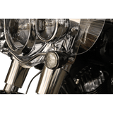 CUSTOM DYNAMICS IND FRNT TURN SIGNAL, HALO & AMBER CHROME PR - DRIVEN Canada's Powersports PB - IND - FTS - AW - C