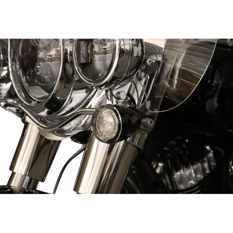 CUSTOM DYNAMICS IND FRNT TURN SIGNAL, HALO & AMBER CHROME PR - DRIVEN Canada's Powersports PB - IND - FTS - AW - C