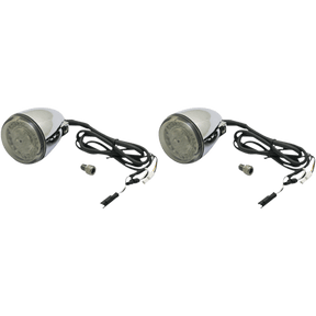 CUSTOM DYNAMICS IND FRNT TURN SIGNAL, HALO & AMBER CHROME PR - DRIVEN Canada's Powersports PB - IND - FTS - AW - C