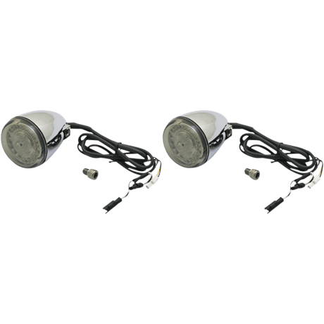 CUSTOM DYNAMICS IND FRNT TURN SIGNAL, HALO & AMBER CHROME PR - DRIVEN Canada's Powersports PB - IND - FTS - AW - C