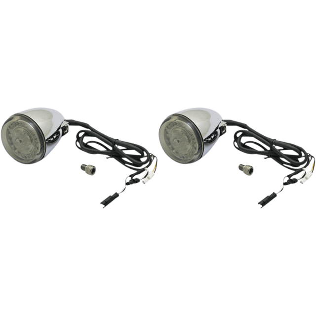 CUSTOM DYNAMICS IND FRNT TURN SIGNAL, HALO & AMBER CHROME PR - DRIVEN Canada's Powersports PB - IND - FTS - AW - C