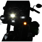 CUSTOM DYNAMICS IND FRNT TURN SIGNAL, HALO & AMBER - GLOSS BLCK PR - DRIVEN Canada's Powersports PB - IND - FTS - AW - B