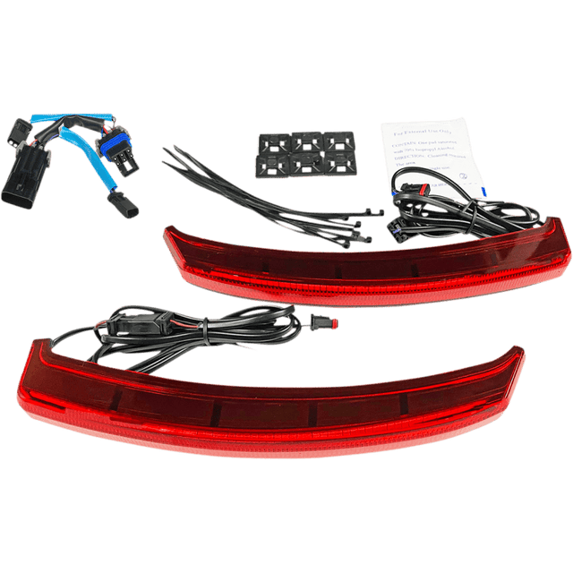 CUSTOM DYNAMICS LIGHT BAGZ REDLENS INDIAN (INDBAG - SWP - R) - DRIVEN Canada's Powersports INDBAG - SWP - R