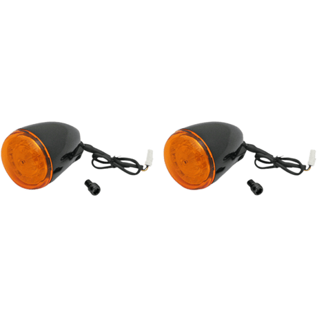 CUSTOM DYNAMICS INDIAN REAR TURN SIGNAL WITH AMBER LED GLOSS (PAIR) - DRIVEN Canada's Powersports PB - IND - RTS - A - B