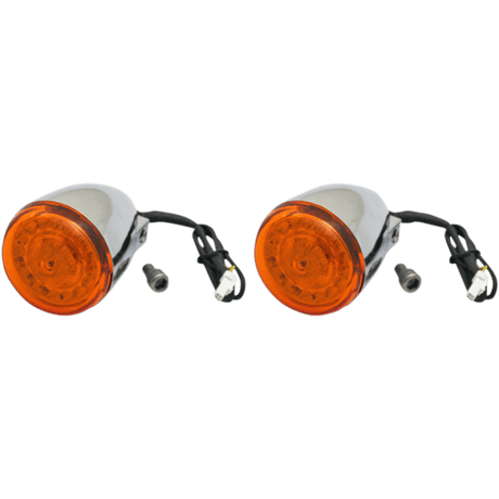 CUSTOM DYNAMICS INDIAN REAR TURN SIGNAL WITH LED CHROME (PAIR) - DRIVEN Canada's Powersports PB - IND - RTS - A - C