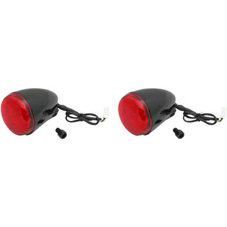 CUSTOM DYNAMICS INDIAN REAR TURN SIGNAL WITH RED LED GLOSS (PAIR) - DRIVEN Canada's Powersports PB - IND - RTS - R - B
