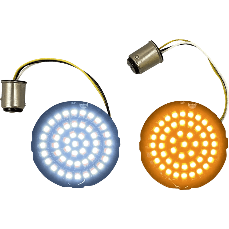 CUSTOM DYNAMICS INSERT LED TSIGNL AMB/WHT (PR) (GEN - 4 - AW - 1157) - DRIVEN Canada's Powersports GEN - 4 - AW - 1157