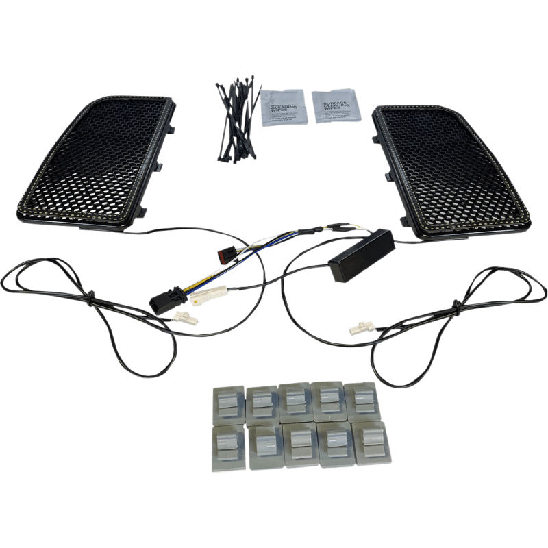 CUSTOM DYNAMICS LIGHT FAIRING LWR INSERTS (CD - LF - AW - B) - DRIVEN Canada's Powersports CD - LF - AW - B