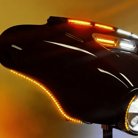 CUSTOM DYNAMICS LIGHT FAIRING STRIPS DUAL COLOR LED AMB/WHT (CD - LED - 36 - AW) - DRIVEN Canada's Powersports CD - LED - 36 - AW