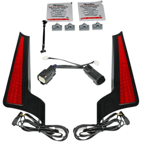 CUSTOM DYNAMICS LIGHT FASCIA 10 - 13BLK/RED (CD - FASCIA - SS6BR) - DRIVEN Canada's Powersports CD - FASCIA - SS6BR