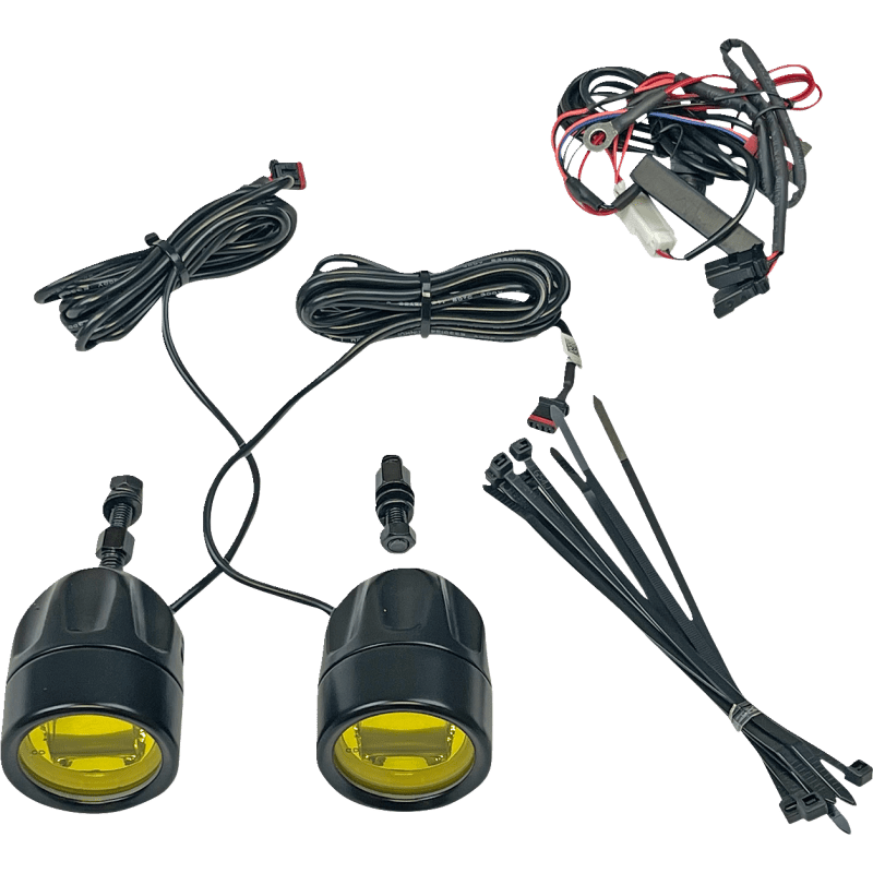 CUSTOM DYNAMICS LIGHT FOG BLK/YELW UNIV PR (PB - FOG - UNV - YB) - DRIVEN Canada's Powersports PB - FOG - UNV - YB