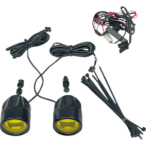 CUSTOM DYNAMICS LIGHT FOG BLK/YELW UNIV PR (PB - FOG - UNV - YB) - DRIVEN Canada's Powersports PB - FOG - UNV - YB