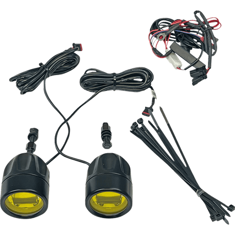 CUSTOM DYNAMICS LIGHT FOG BLK/YELW UNIV PR (PB - FOG - UNV - YB) - DRIVEN Canada's Powersports PB - FOG - UNV - YB